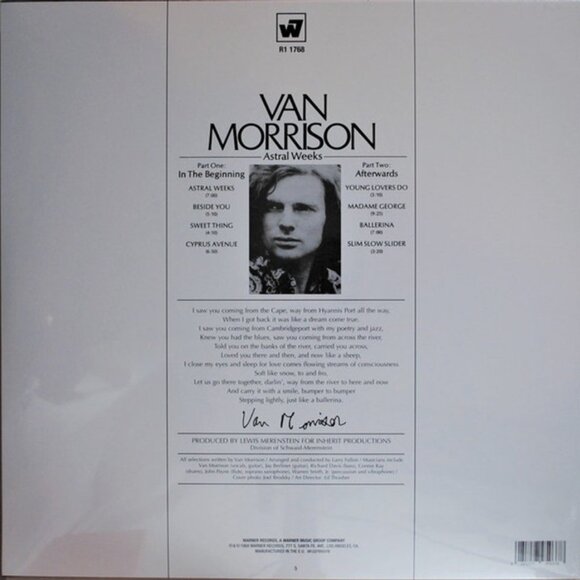 Van Morrison – Astral Weeks (2020) - Picture 2 of 2